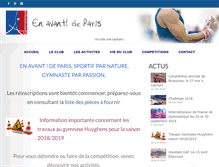 Tablet Screenshot of enavantparis.fr